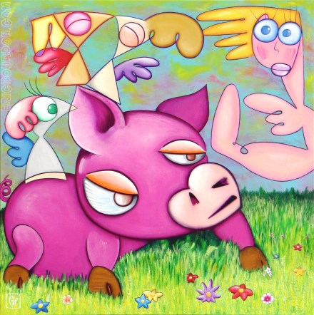 love falling sky 440 painting eric bourdon