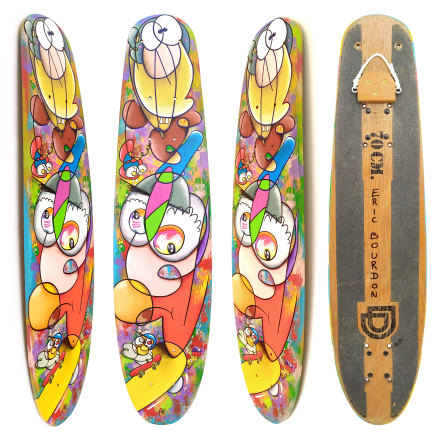 vercingetorix hand-painted skateboard eric bourdon