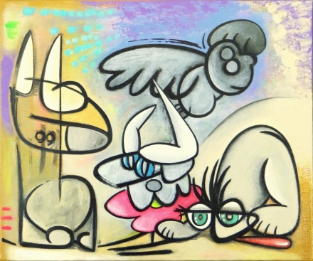 Traversée du désert Eric Bourdon tableau toile