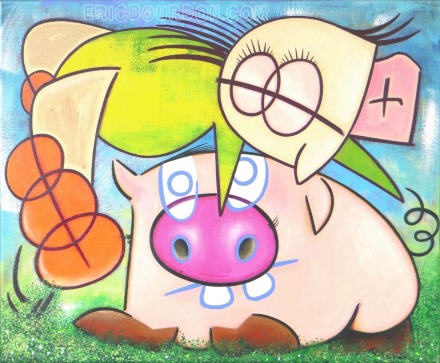 saute-cochon tableau peinture eric bourdon 440