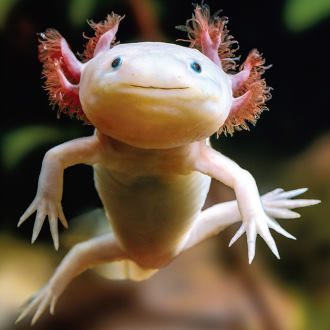 axolotl poisson marchant mexicain