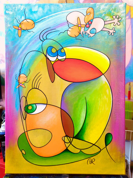 redingote pape hautot-sur-mer peintre eric bourdon