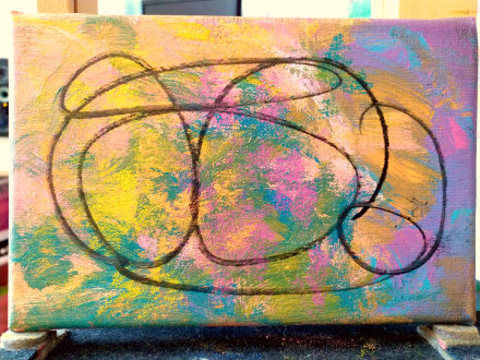 zigoto gribouillis eric bourdon peinture