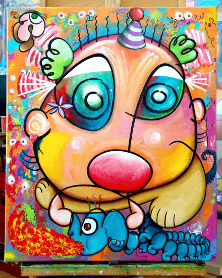 saint georges terrassant le dragon eric bourdon peinture atelier