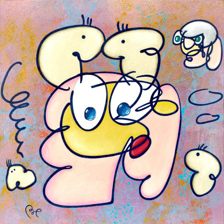 X45BKR$ peinture acrylique papier eric bourdon