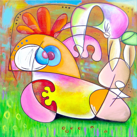 ZOOM de 'Bird pédicure' par Eric Bourdon 'Bird pédicure' par Eric Bourdon, artiste peintre