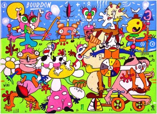 À la folie... Acrylic painting gallery Eric Bourdon