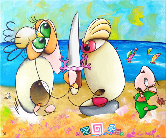 knife fight at o.k. coral painter eric bourdon