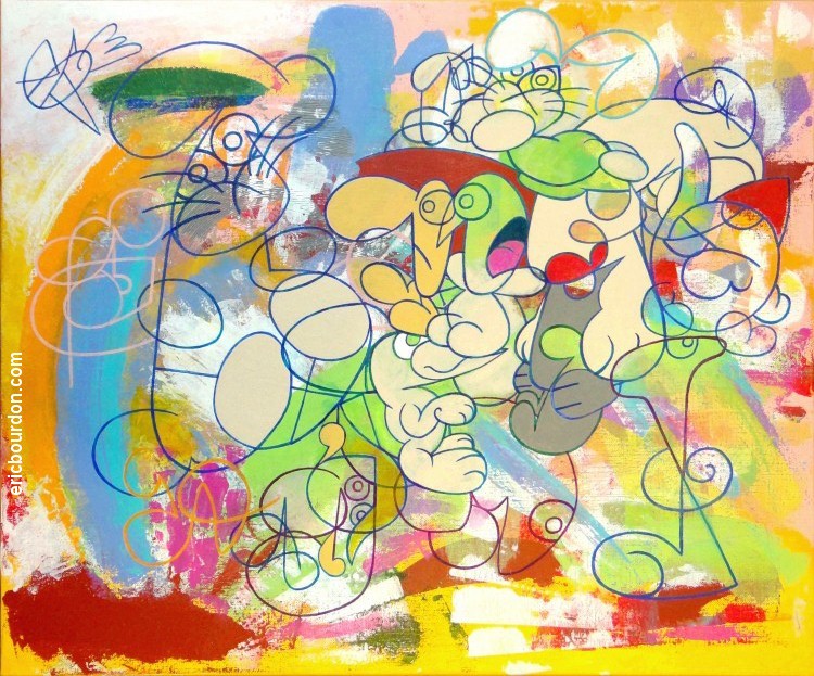 lost acrylic painting eric bourdon step 2