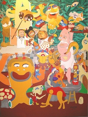 The Magic Forest - Painting Eric Bourdon