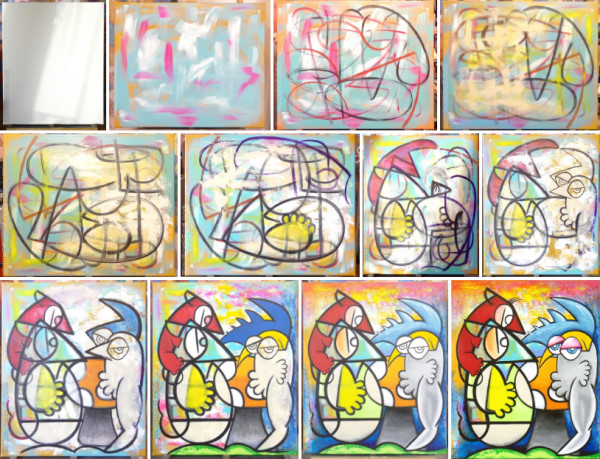 painter eric bourdon step by step creation oracle mute owl