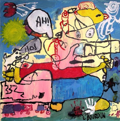 painting children roubaix school eric bourdon