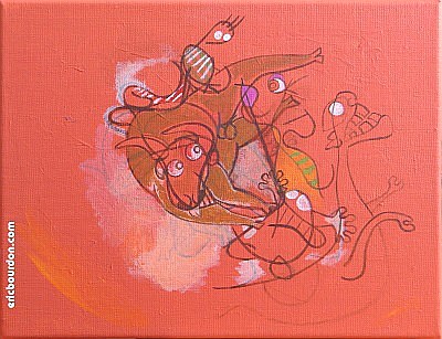 painting spaghetti eric bourdon