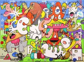 Pop Park - Painting by Eric Bourdon