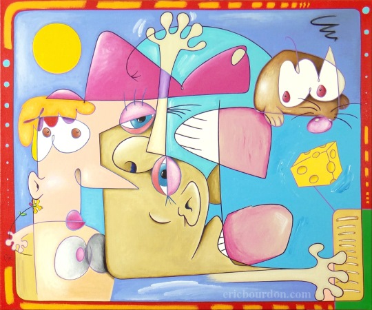 pop rat painting one-of-a-kind artwork eric bourdon