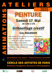 poster creative doodling workshop eric bourdon paris