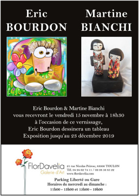 poster exposition toulon france eric bourdon galerie flordavelia