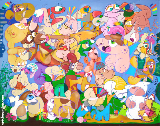 psychedelic superstar gallery painter eric bourdon