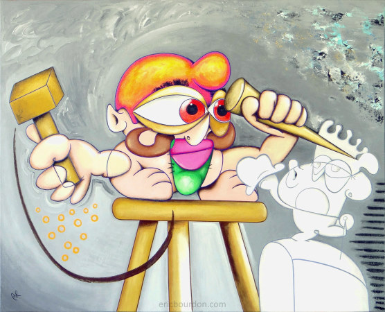 small high-level sculptor eric bourdon