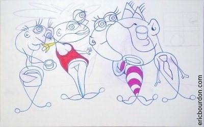 tea or coffee ? drawing improvisation eric bourdon
