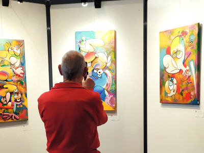 visitor exhibition painter eric bourdon le touquet 2026