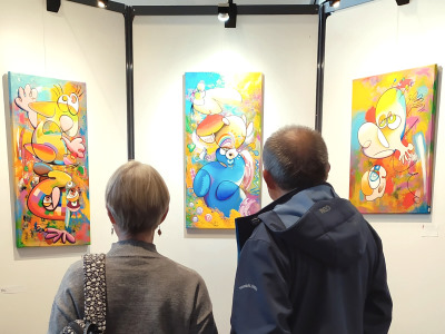 visitors exhibition painter eric bourdon le touquet 2026