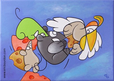 you dirty rat deserve nothing painting eric bourdon